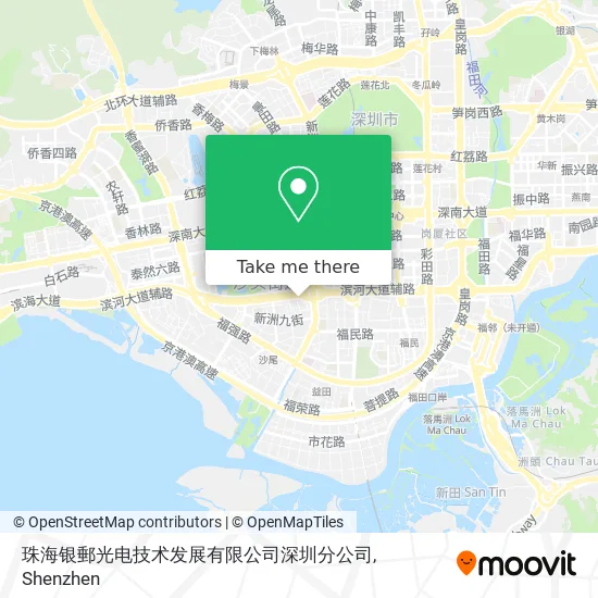珠海银郵光电技术发展有限公司深圳分公司 map