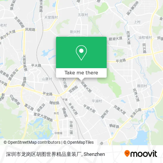 深圳市龙岗区胡图世界精品童装厂 map