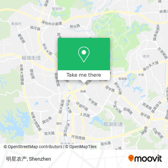 明星农产 map