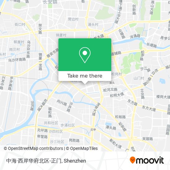 中海·西岸华府北区-正门 map