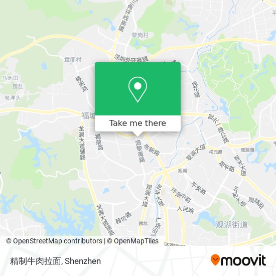 精制牛肉拉面 map
