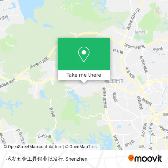 盛发五金工具锁业批发行 map