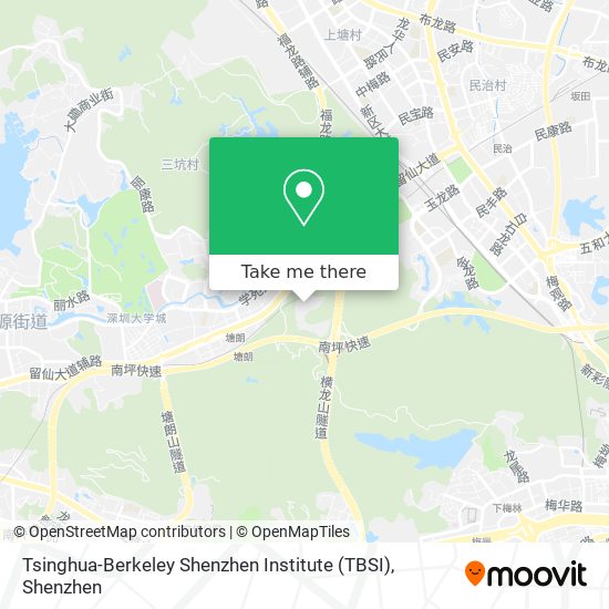 Tsinghua-Berkeley Shenzhen Institute (TBSI) map