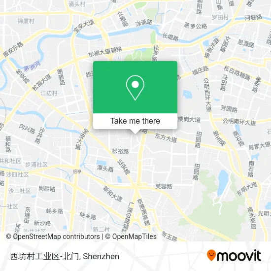 西坊村工业区-北门 map