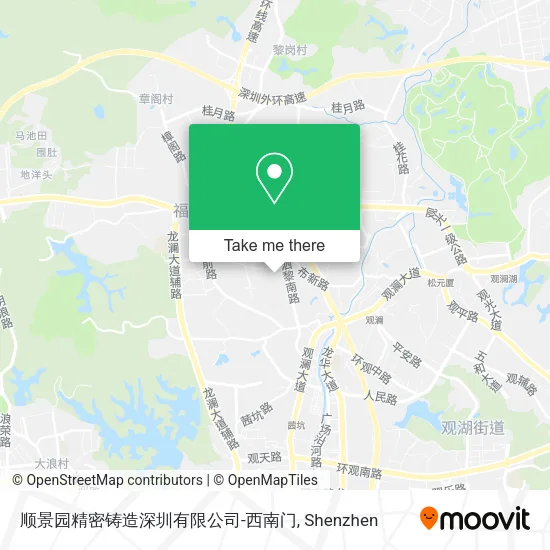 顺景园精密铸造深圳有限公司-西南门 map