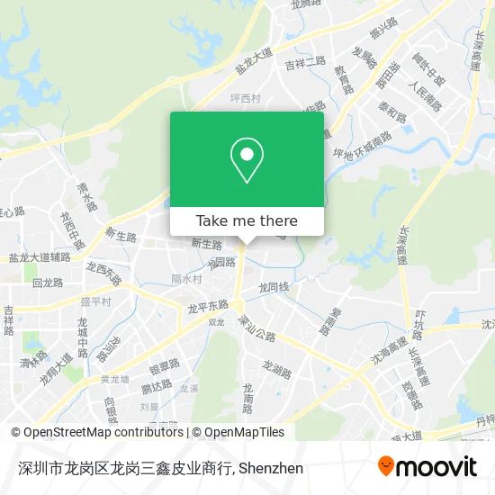 深圳市龙岗区龙岗三鑫皮业商行 map