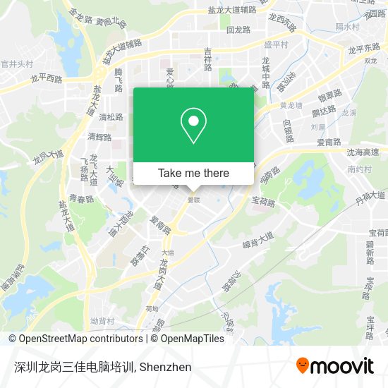 深圳龙岗三佳电脑培训 map