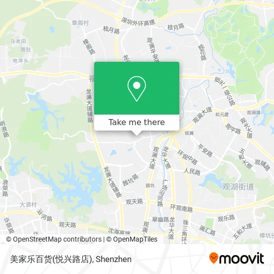 美家乐百货(悦兴路店) map