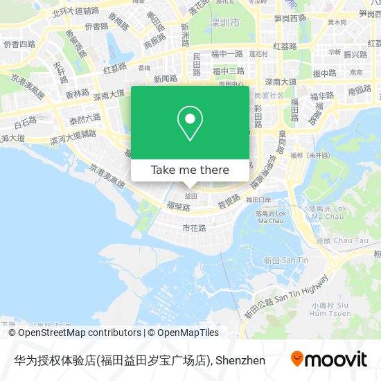 华为授权体验店(福田益田岁宝广场店) map