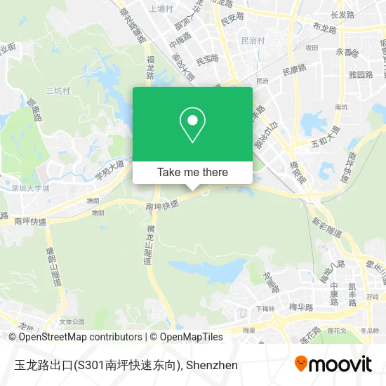 玉龙路出口(S301南坪快速东向) map