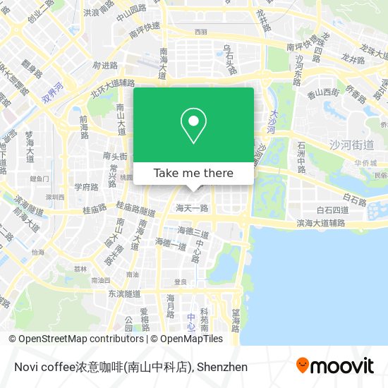 Novi coffee浓意咖啡(南山中科店) map