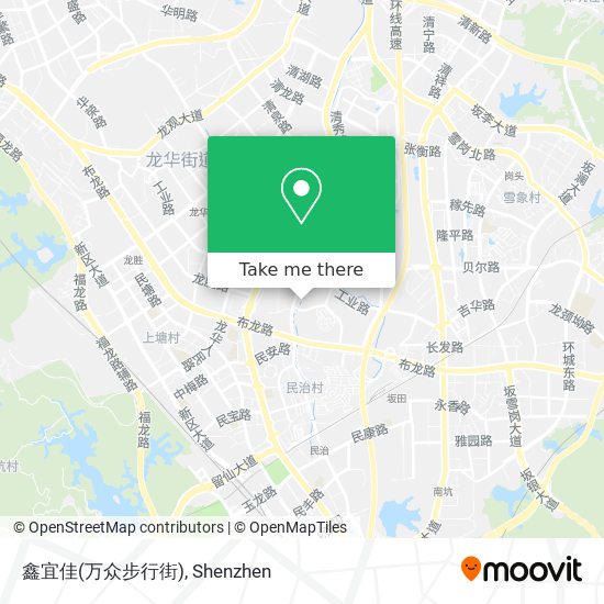 鑫宜佳(万众步行街) map