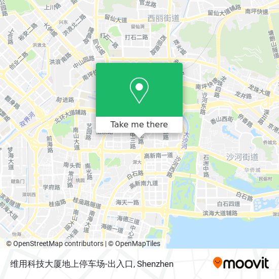 维用科技大厦地上停车场-出入口 map