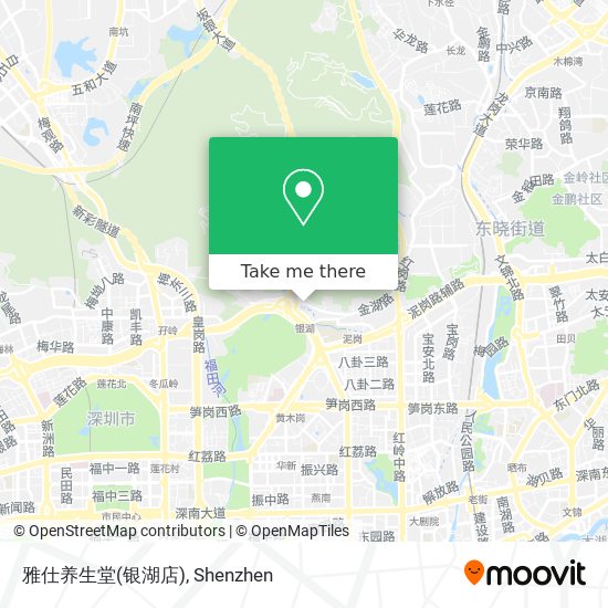 雅仕养生堂(银湖店) map