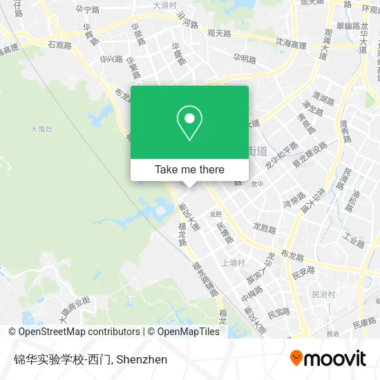 锦华实验学校-西门 map