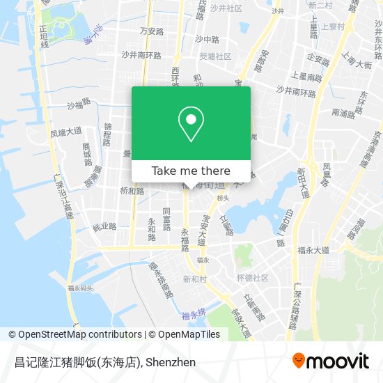 昌记隆江猪脚饭(东海店) map