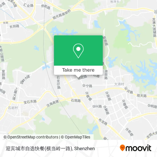 迎宾城市自选快餐(横当岭一路) map