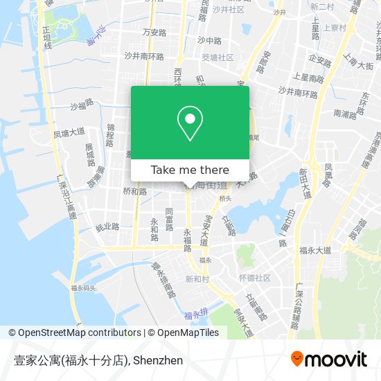 壹家公寓(福永十分店) map