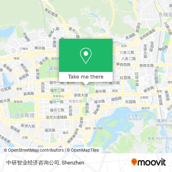 中研智业经济咨询公司 map