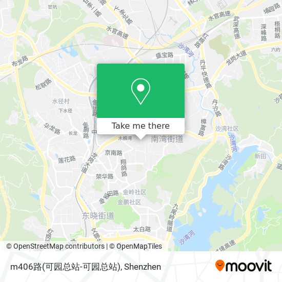 m406路(可园总站-可园总站) map