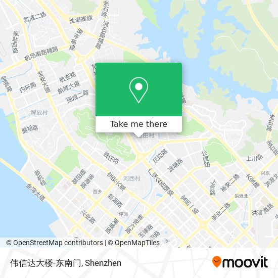 伟信达大楼-东南门 map