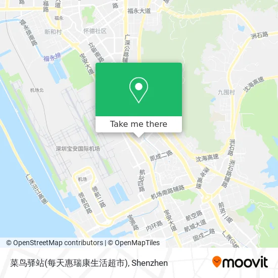 菜鸟驿站(每天惠瑞康生活超市) map