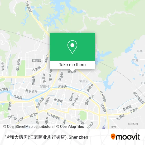 谐和大药房(江豪商业步行街店) map
