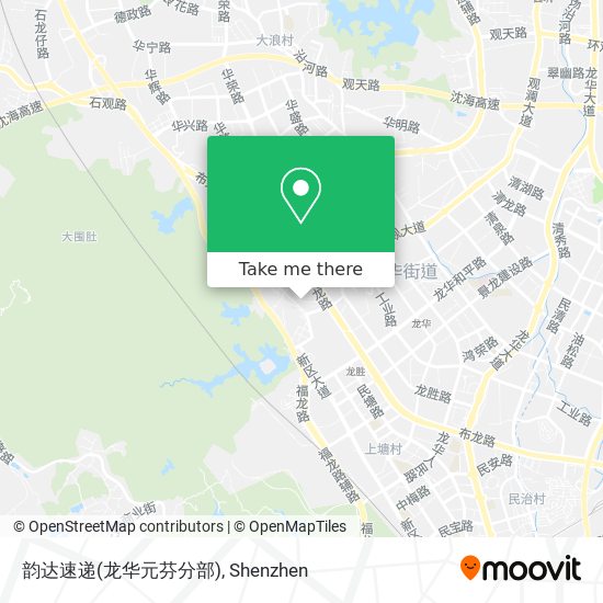 韵达速递(龙华元芬分部) map