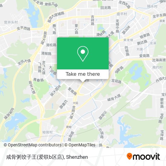 咸骨粥饺子王(爱联b区店) map