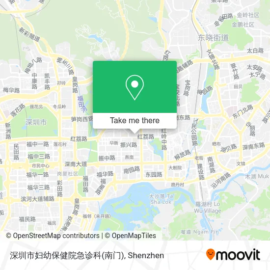 深圳市妇幼保健院急诊科(南门) map