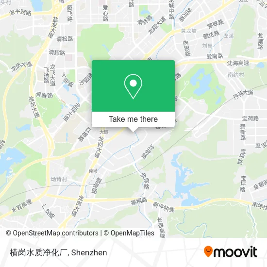 横岗水质净化厂 map