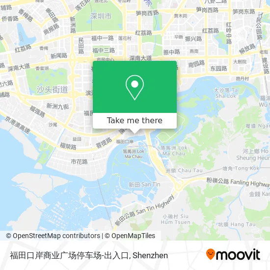 福田口岸商业广场停车场-出入口 map