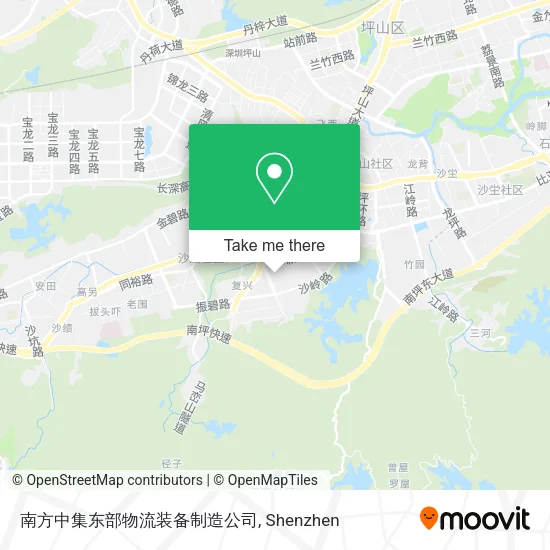 南方中集东部物流装备制造公司 map