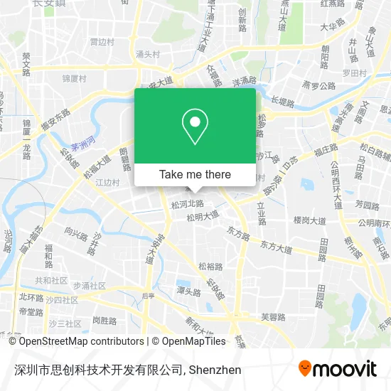 深圳市思创科技术开发有限公司 map
