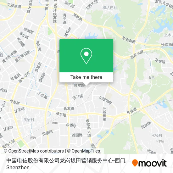 中国电信股份有限公司龙岗坂田营销服务中心-西门 map