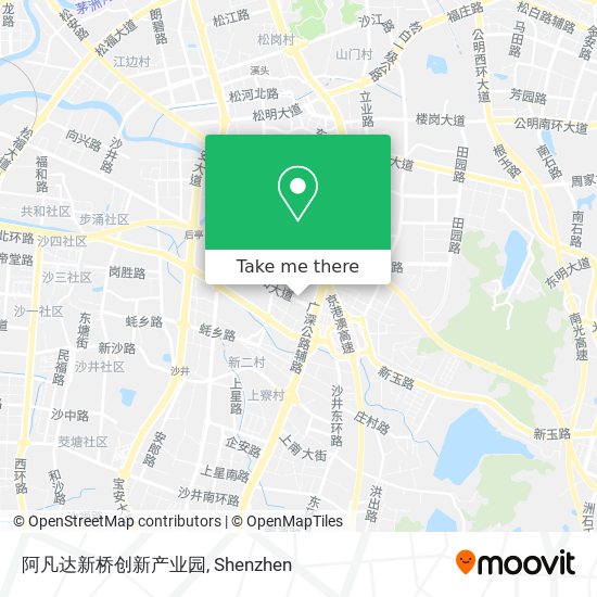 阿凡达新桥创新产业园 map
