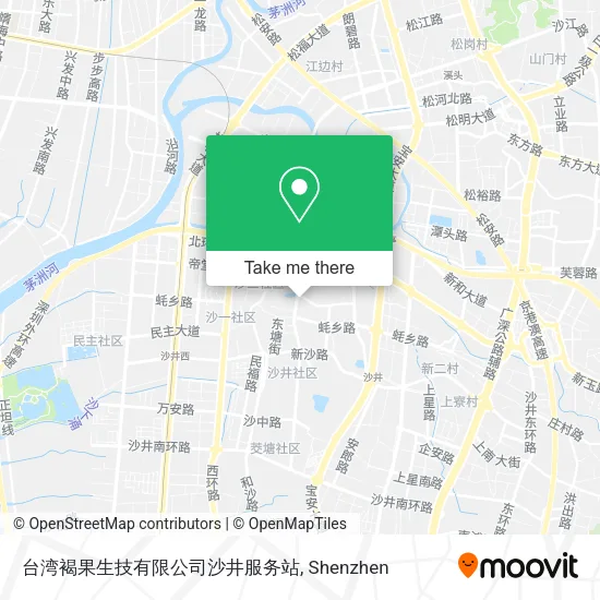 台湾褐果生技有限公司沙井服务站 map