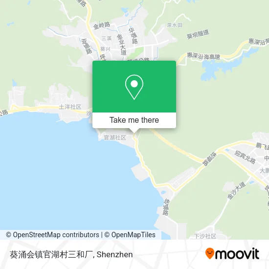 葵涌会镇官湖村三和厂 map