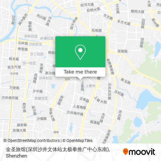 金圣旅馆(深圳沙井文体站太极拳推广中心东南) map
