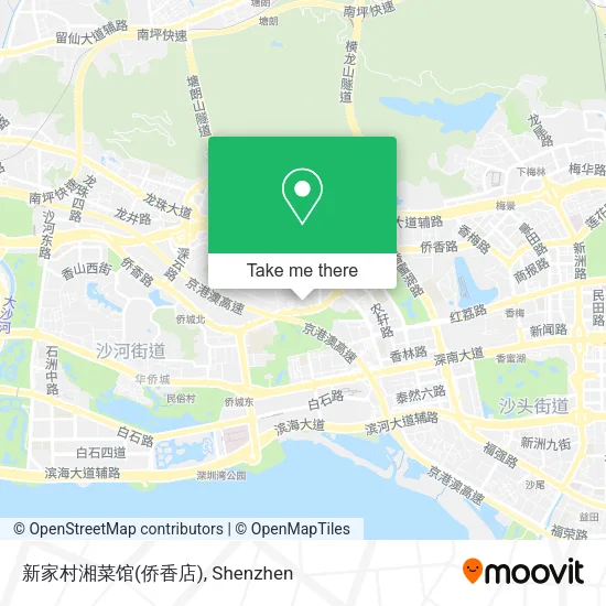 新家村湘菜馆(侨香店) map