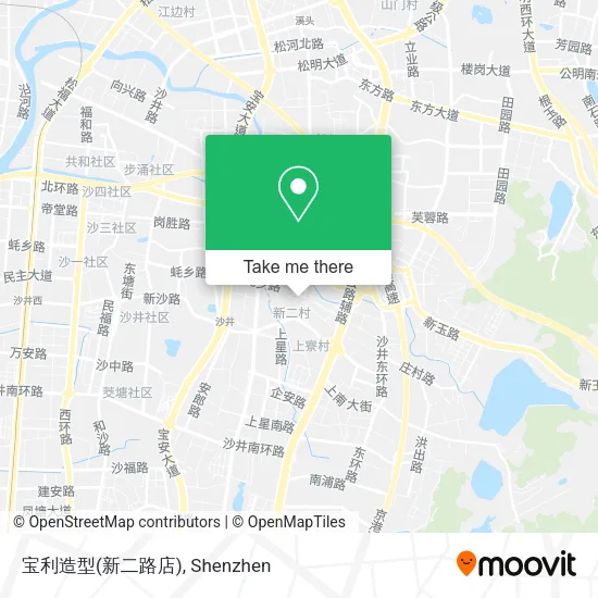 宝利造型(新二路店) map