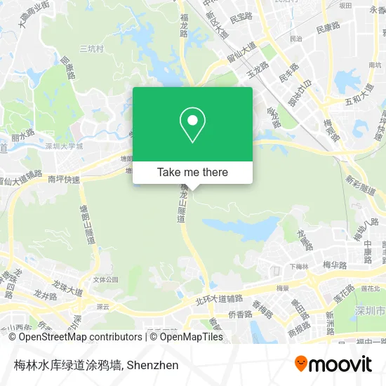 梅林水库绿道涂鸦墙 map