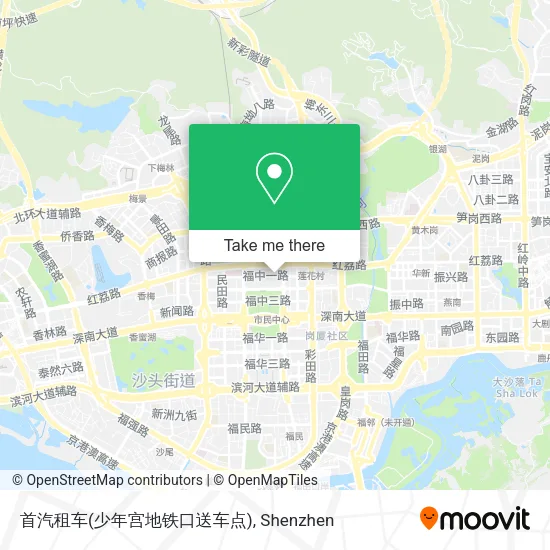 首汽租车(少年宫地铁口送车点) map