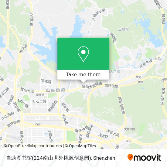 自助图书馆(224南山世外桃源创意园) map