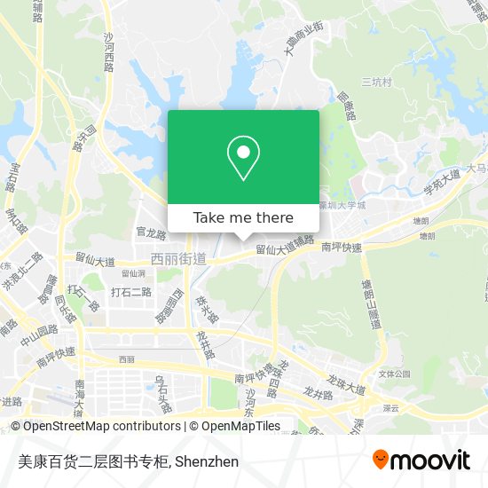 美康百货二层图书专柜 map