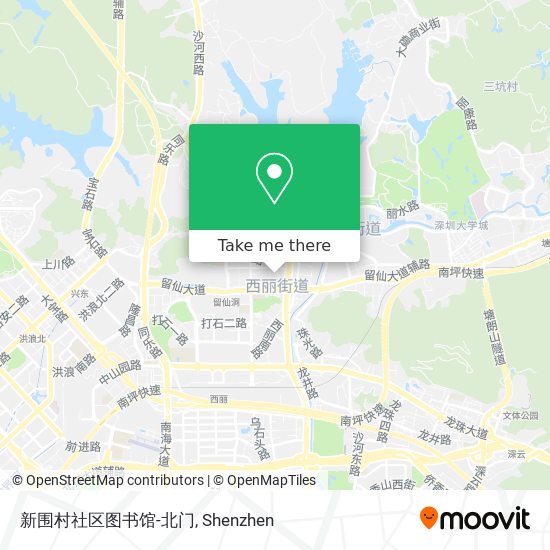 新围村社区图书馆-北门 map
