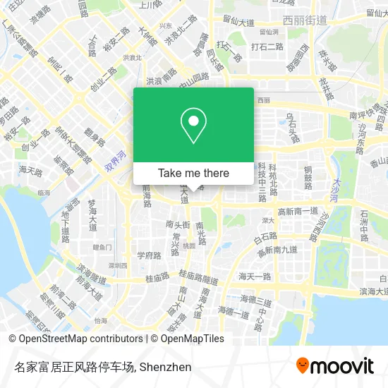 名家富居正风路停车场 map