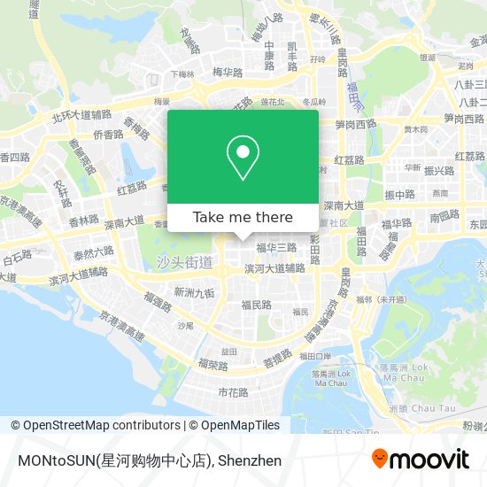 MONtoSUN(星河购物中心店) map