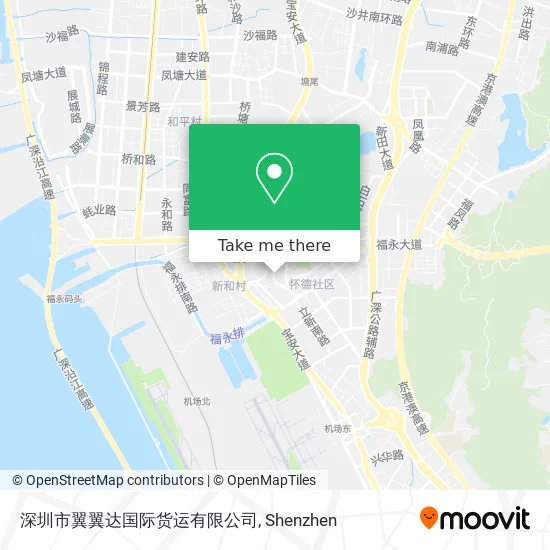 深圳市翼翼达国际货运有限公司 map