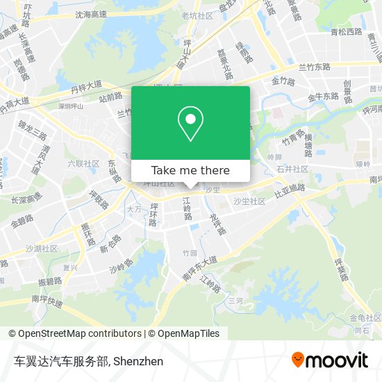 车翼达汽车服务部 map